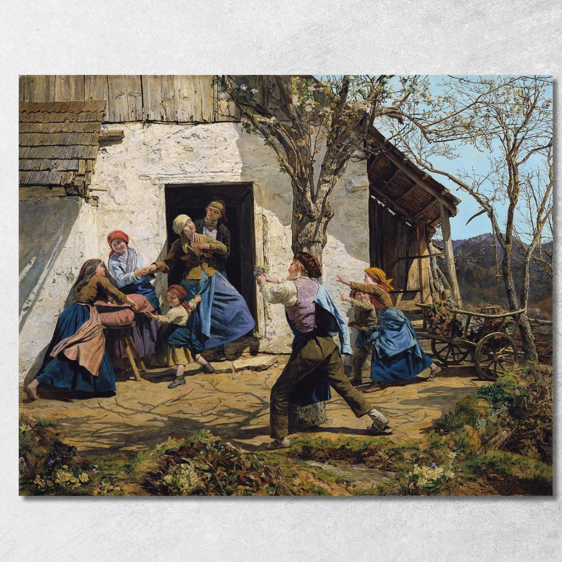 Il Guarito Ferdinand Georg Waldmüller fgw115 quadro stampato su tela Il Guarito Ferdinand Georg Waldmüller fgw115 quadro stampato su tela