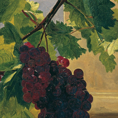 Grappolo D'Uva Ferdinand Georg Waldmüller fgw119 quadro stampato su tela