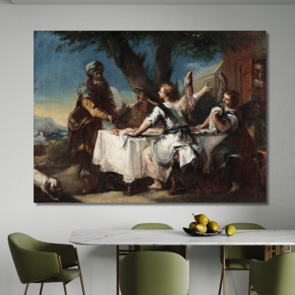 Abramo Accoglie I Tre Angeli Francesco Guardi fgr5 quadro stampato su tela
