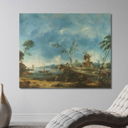 Paesaggio Fantastico 2 Francesco Guardi fgr12 quadro stampato su tela