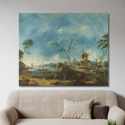 Paesaggio Fantastico 2 Francesco Guardi fgr12 quadro stampato su tela