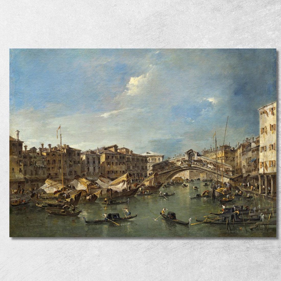 Canal Grande Con Il Ponte Di Rialto Venezia Francesco Guardi fgr15 quadro stampato su tela Canal Grande Con Il Ponte Di Rialto Venezia Francesco Guardi fgr15 quadro stampato su tela