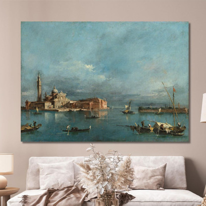 San Giorgio Maggiore Con La Punta Della Giudecca Francesco Guardi fgr20 quadro stampato su tela