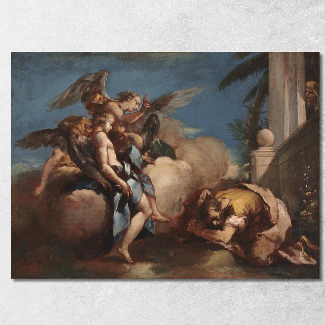 Gli Angeli Appaiono Ad Abramo Francesco Guardi fgr23 quadro stampato su tela Gli Angeli Appaiono Ad Abramo Francesco Guardi fgr23 quadro stampato su tela