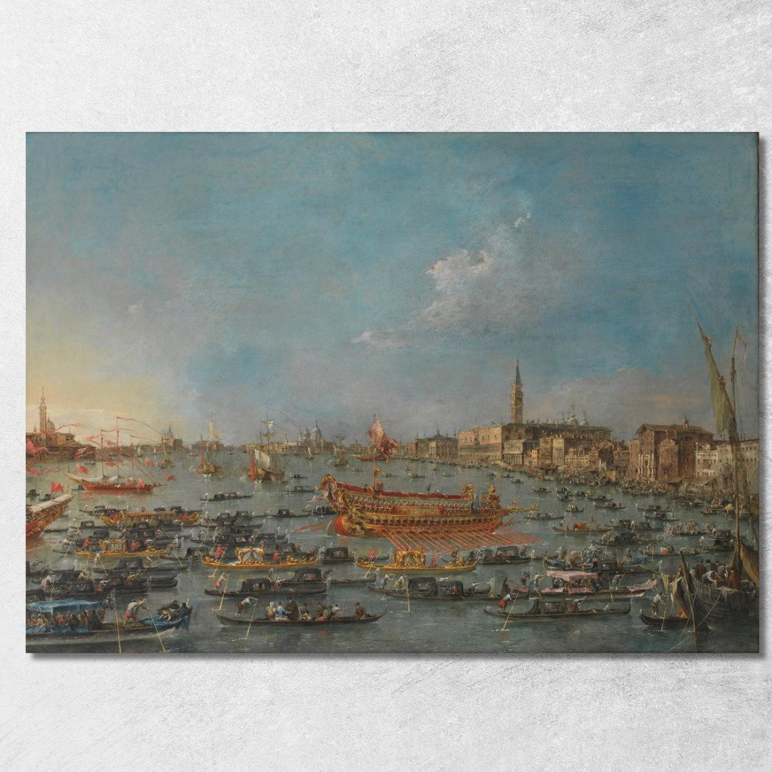 La Festa Del Bucintoro A Venezia Francesco Guardi fgr25 quadro stampato su tela La Festa Del Bucintoro A Venezia Francesco Guardi fgr25 quadro stampato su tela