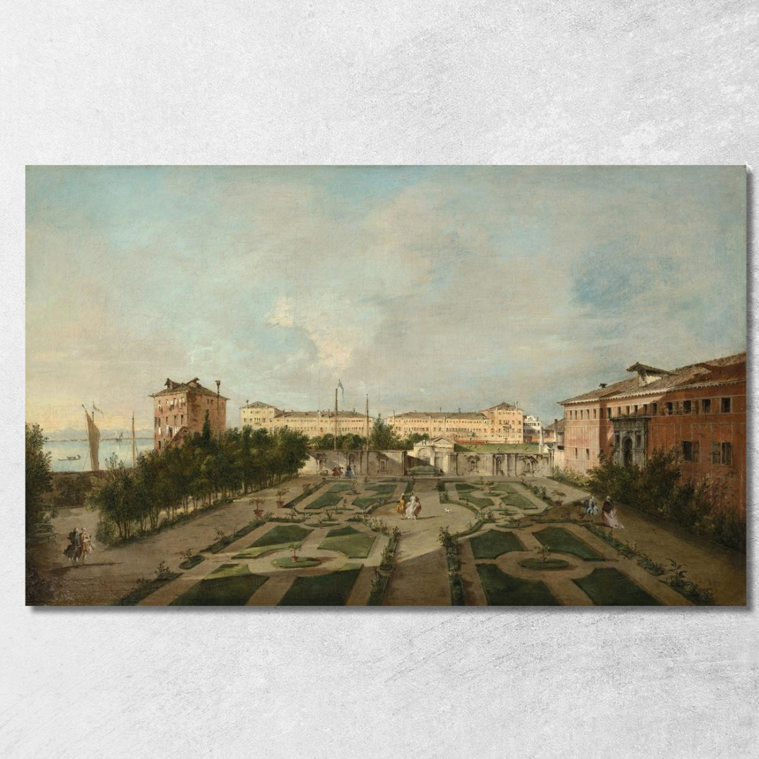 Il Giardino Di Palazzo Contarini Dal Zaffo Francesco Guardi fgr26 quadro stampato su tela Il Giardino Di Palazzo Contarini Dal Zaffo Francesco Guardi fgr26 quadro stampato su tela