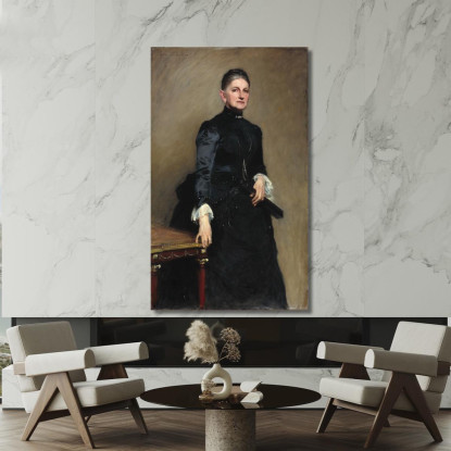 Eleonora O Donnell Iselin Sig.Ra Adrian Iselin John Singer Sargent jss61 quadro stampato su tela