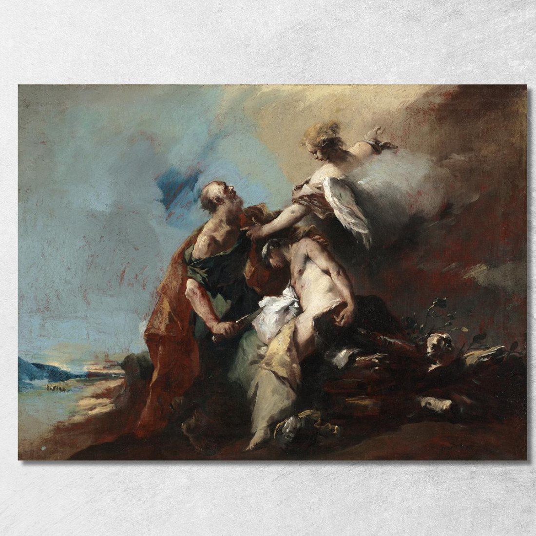 Il Sacrificio Di Isacco Francesco Guardi fgr37 quadro stampato su tela Il Sacrificio Di Isacco Francesco Guardi fgr37 quadro stampato su tela