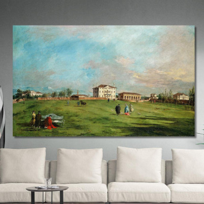 Villa Loredan A Paese Francesco Guardi fgr38 quadro stampato su tela
