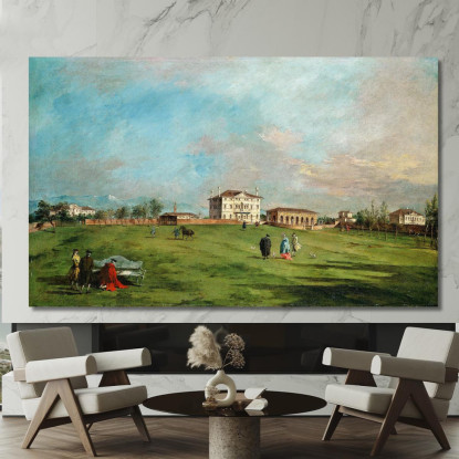 Villa Loredan A Paese Francesco Guardi fgr38 quadro stampato su tela