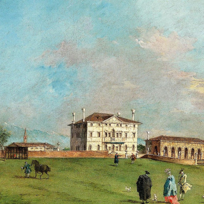 Villa Loredan A Paese Francesco Guardi fgr38 quadro stampato su tela