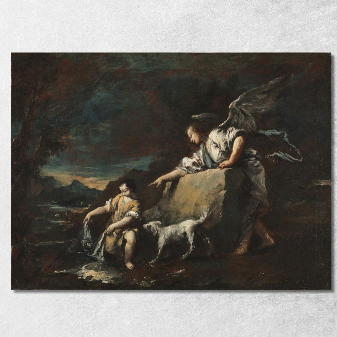 Tobia E L’Angelo Francesco Guardi fgr39 quadro stampato su tela Tobia E L’Angelo Francesco Guardi fgr39 quadro stampato su tela