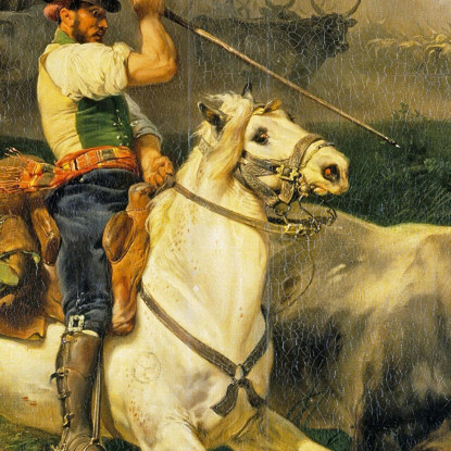 Un Pastore Romano Che Guida Il Bestiame Horace Vernet hvr2 quadro stampato su tela