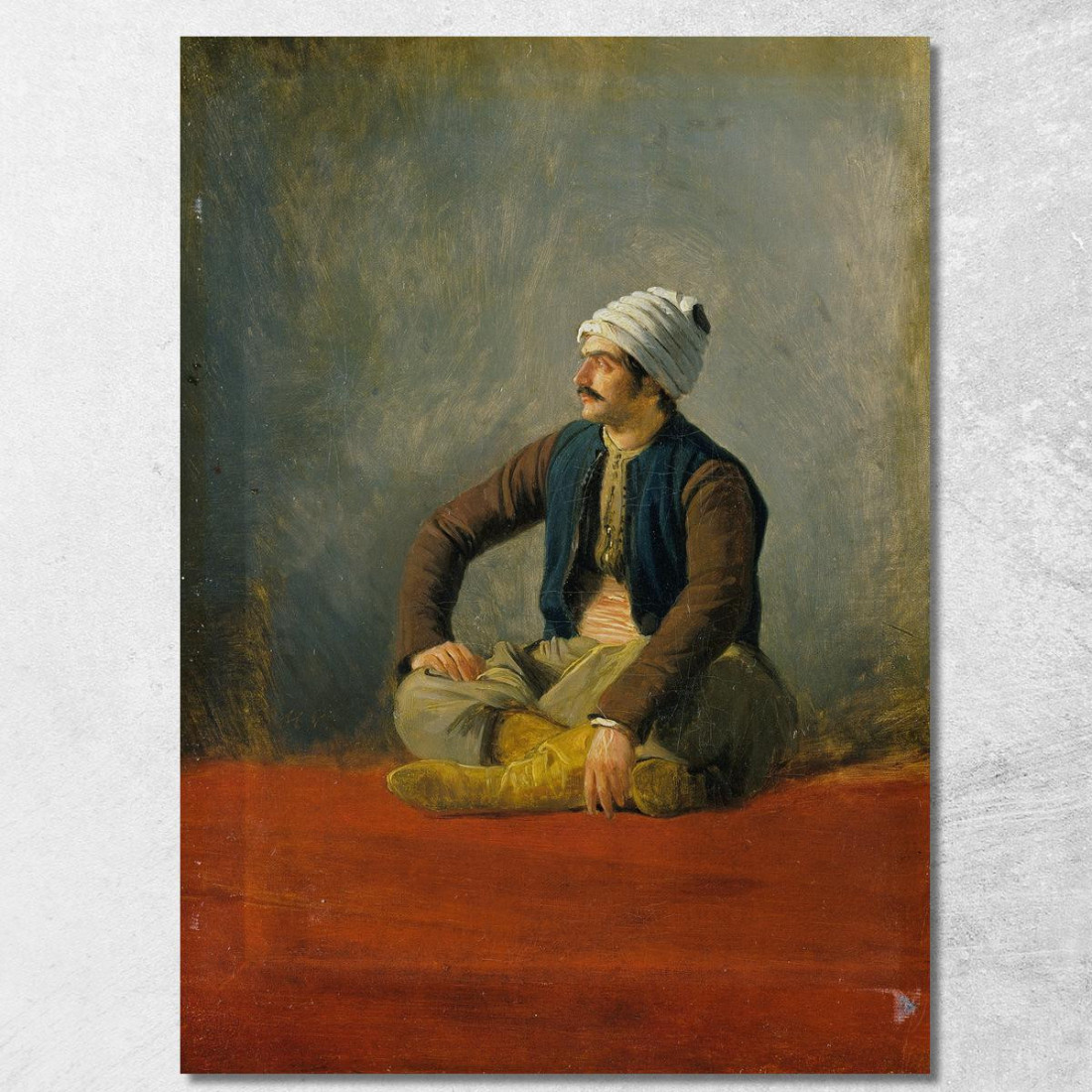 Un Mercante Orientale Horace Vernet hvr5 quadro stampato su tela Un Mercante Orientale Horace Vernet hvr5 quadro stampato su tela