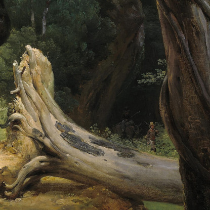 Partenza Per La Caccia Nelle Paludi Pontine Horace Vernet hvr13 quadro stampato su tela