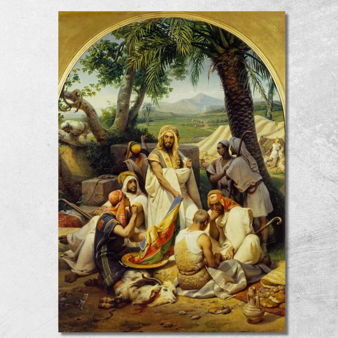 Il Mantello Di Giuseppe Horace Vernet hvr18 quadro stampato su tela Il Mantello Di Giuseppe Horace Vernet hvr18 quadro stampato su tela