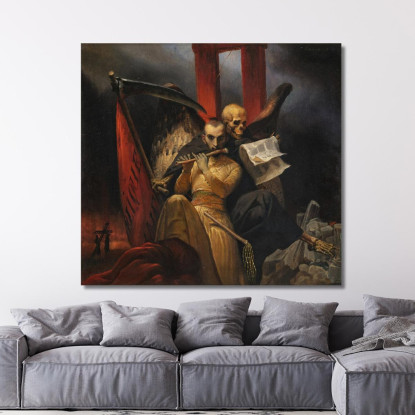 Socialismo E Colera Horace Vernet hvr33 quadro stampato su tela