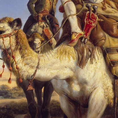 L'Artista E I Suoi Compagni In Viaggio Nel Deserto Horace Vernet hvr35 quadro stampato su tela