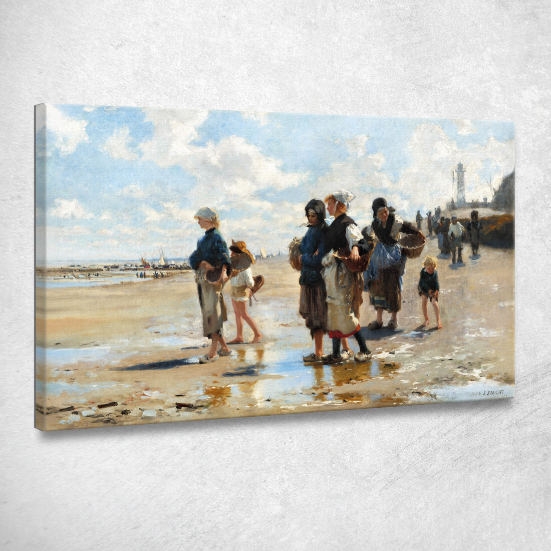 Sulla Strada Per La Pesca John Singer Sargent jss69 quadro stampato su tela Sulla Strada Per La Pesca John Singer Sargent jss69 quadro stampato su tela
