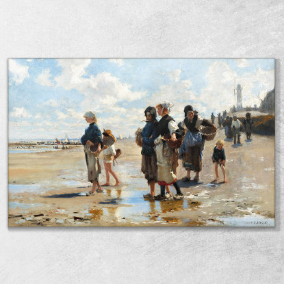 Sulla Strada Per La Pesca John Singer Sargent jss69 quadro stampato su tela