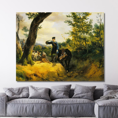 La Cava Horace Vernet hvr42 quadro stampato su tela