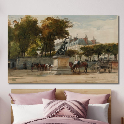 Artiglieri Alle Tuileries 9 Luglio 1871 Isidore Pils ipl2 quadro stampato su tela