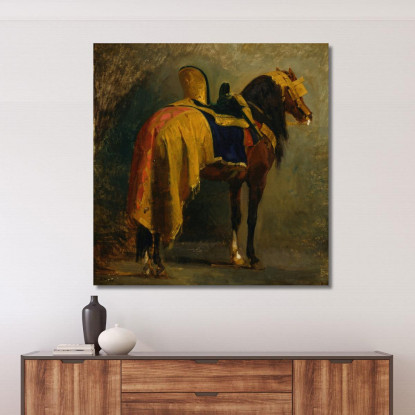 Cavallo Bardato Isidore Pils ipl9 quadro stampato su tela