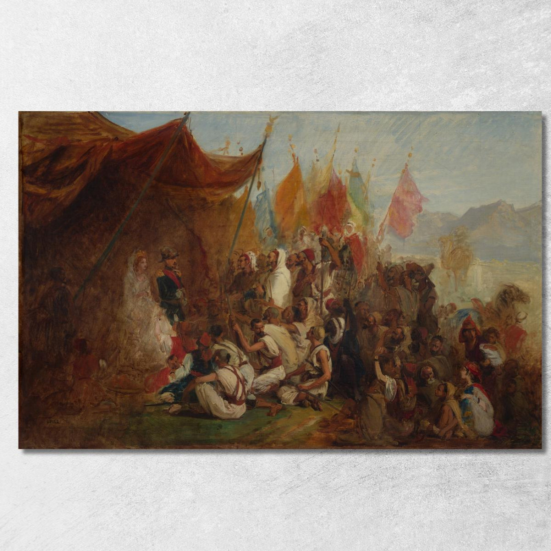 Schizzo Per 'Ricevimento Dell'Imperatore Napoleone Iii E Dell'Imperatrice Eugenia Dai Capi Cabili Ad Algeri Il 18 Settembre 186 Schizzo Per 'Ricevimento Dell'Imperatore Napoleone Iii E Dell'Imperatrice Eugenia Dai Capi Cabili Ad Algeri Il 18 Settembre 186