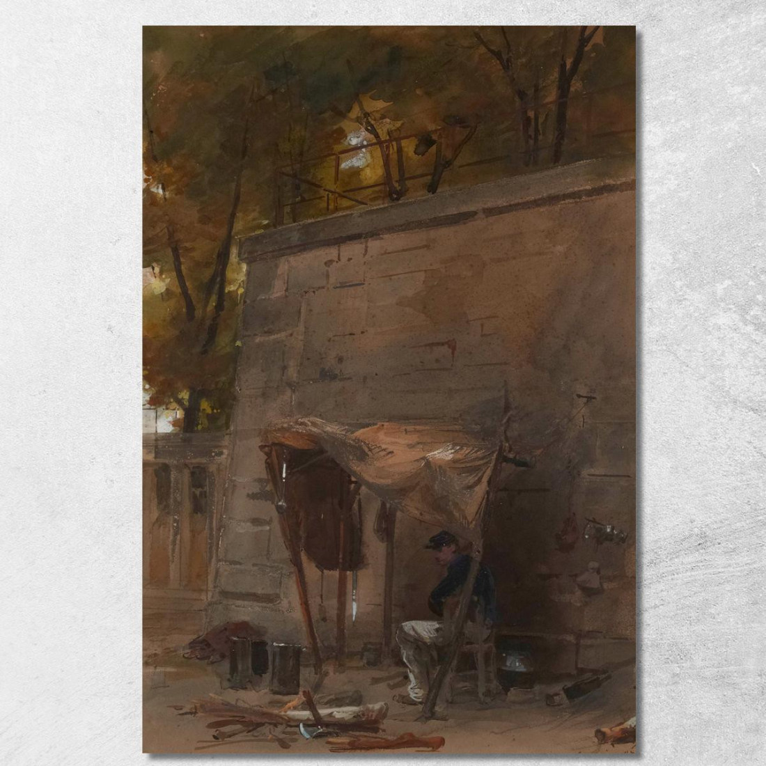 Soldato 30 Giugno 1871 Isidore Pils ipl22 quadro stampato su tela Soldato 30 Giugno 1871 Isidore Pils ipl22 quadro stampato su tela