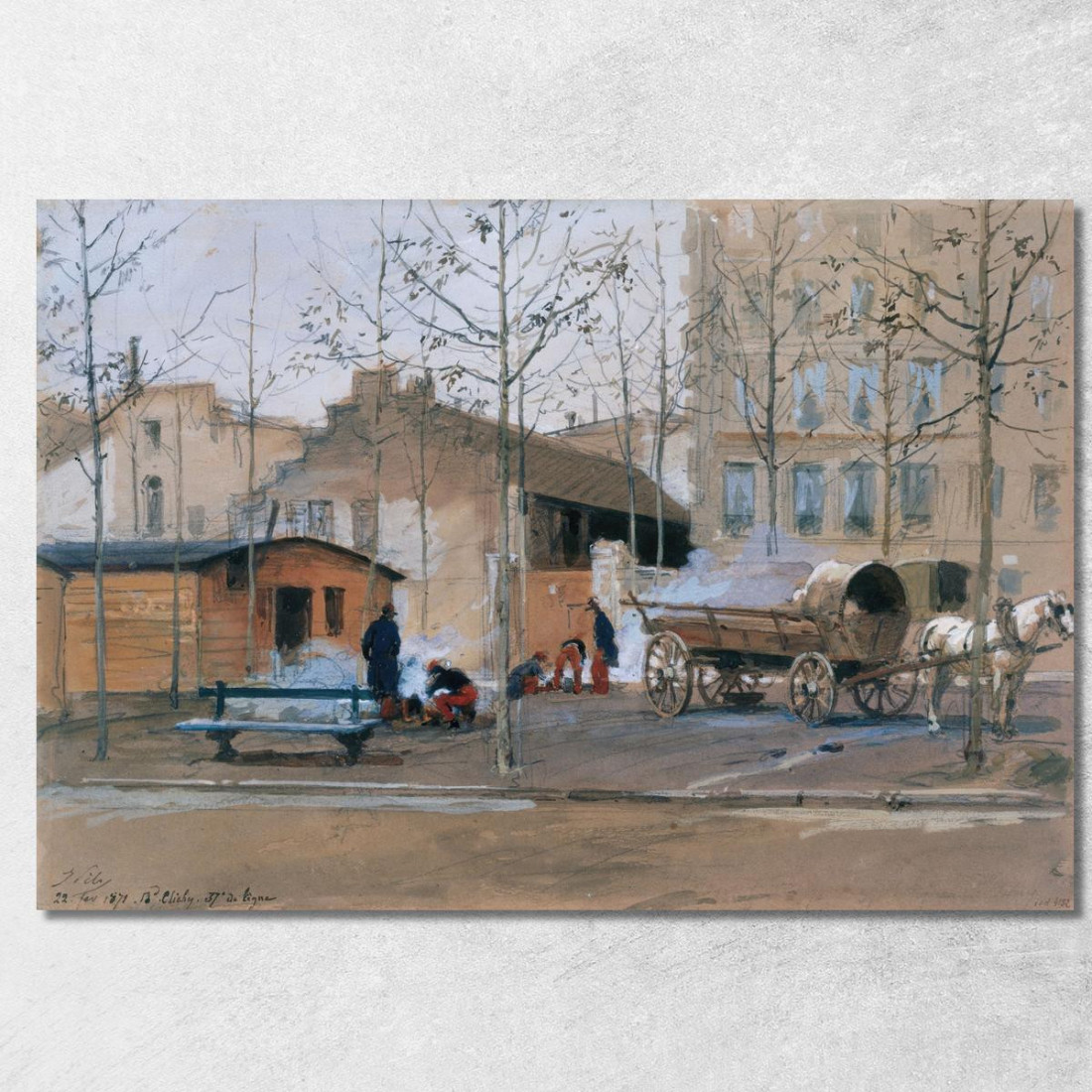 Soldati Del 37° Di Linea Sul Boulevard De Clichy Isidore Pils ipl23 quadro stampato su tela Soldati Del 37° Di Linea Sul Boulevard De Clichy Isidore Pils ipl23 quadro stampato su tela