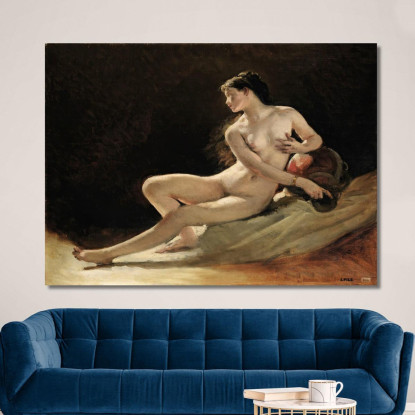 Studio Per La Figura Della Senna Per L'Opera Garnier Parigi Isidore Pils ipl25 quadro stampato su tela