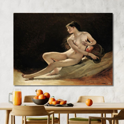 Studio Per La Figura Della Senna Per L'Opera Garnier Parigi Isidore Pils ipl25 quadro stampato su tela