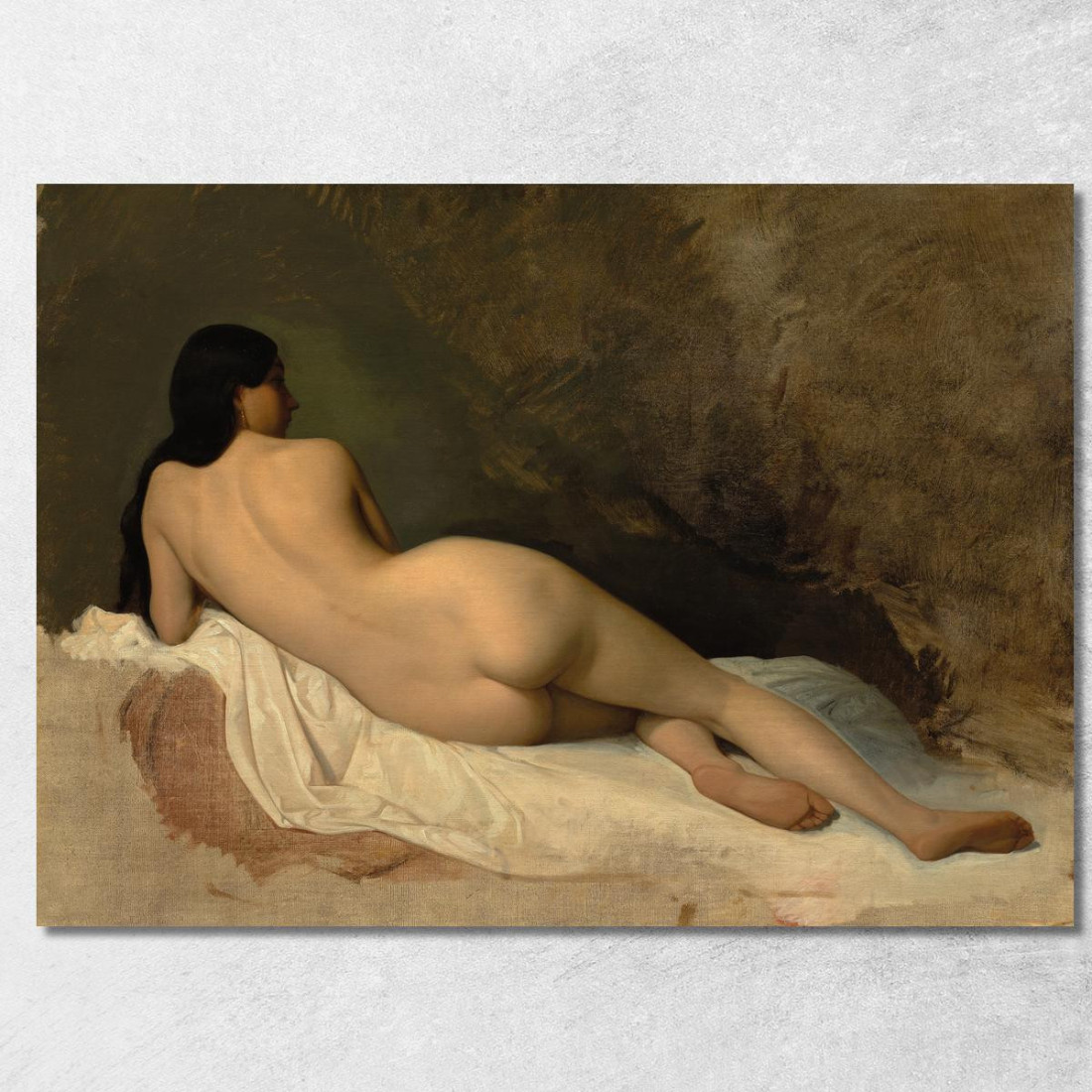 Studio Di Un Nudo Reclinato Isidore Pils ipl26 quadro stampato su tela Studio Di Un Nudo Reclinato Isidore Pils ipl26 quadro stampato su tela