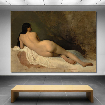 Studio Di Un Nudo Reclinato Isidore Pils ipl26 quadro stampato su tela