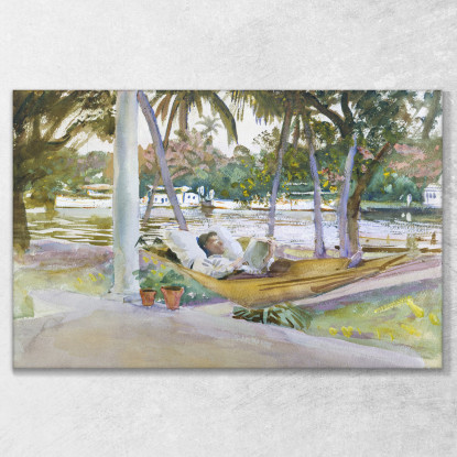 Figura In Amaca Florida John Singer Sargent jss74 quadro stampato su tela