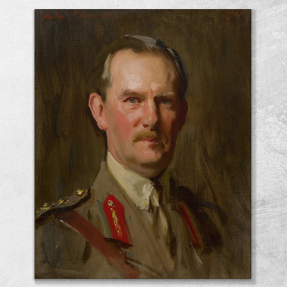 Generale Sir John Cowans John Singer Sargent jss89 quadro stampato su tela
