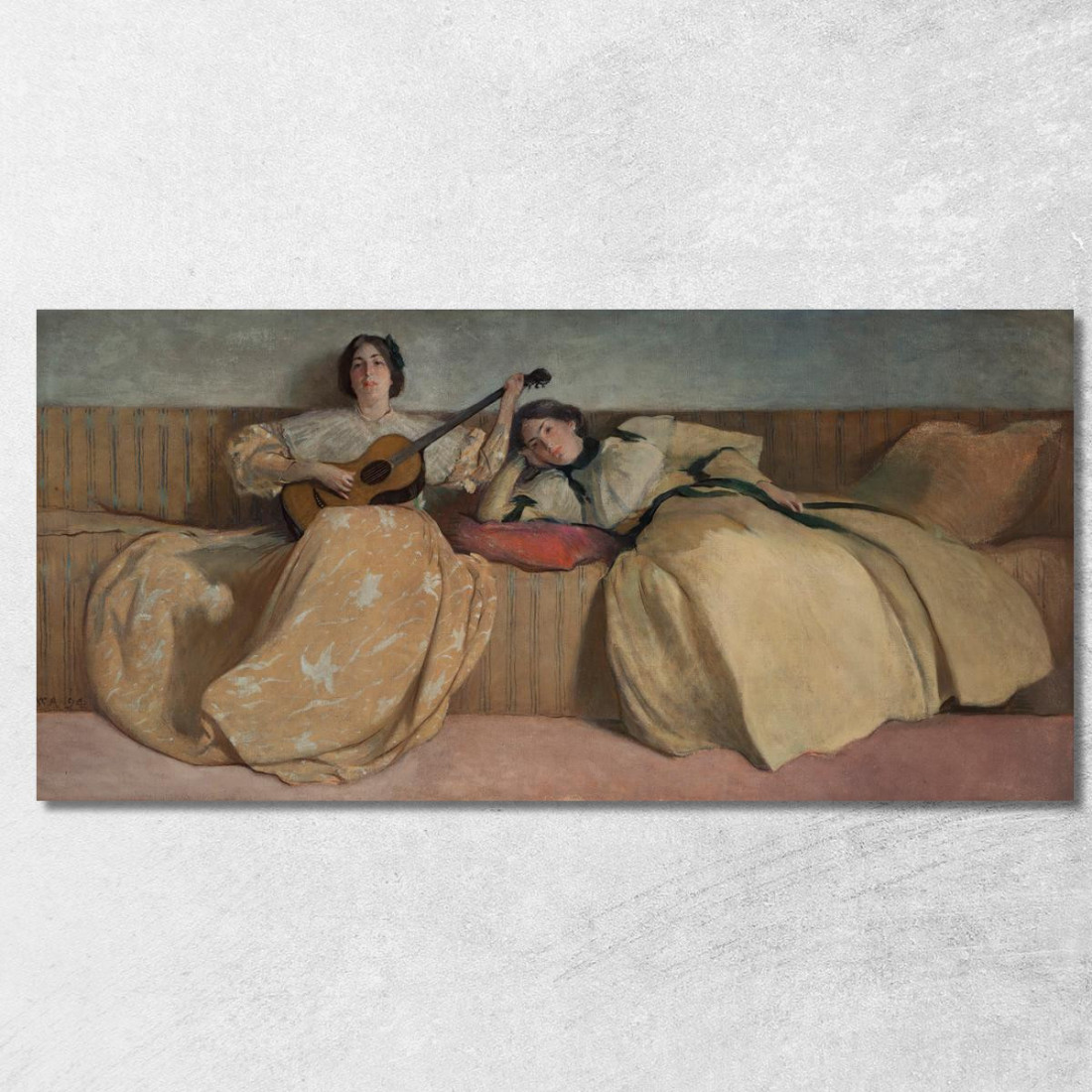 Pannello Per Sala Musicale John White Alexander jwa14 quadro stampato su tela Pannello Per Sala Musicale John White Alexander jwa14 quadro stampato su tela