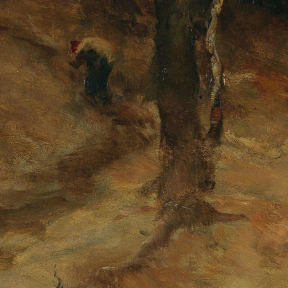 Una Notte Al Chiaro Di Luna Nella Foresta Julius Sergius Klever jsk2 quadro stampato su tela