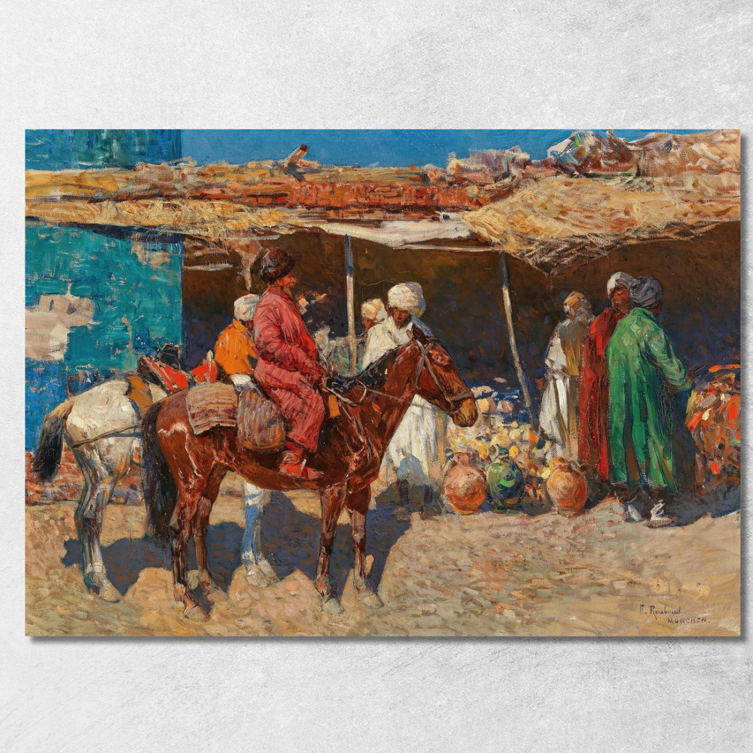Una Tempesta In Un Paesaggio Innevato 2 Julius Sergius Klever jsk3 quadro stampato su tela Una Tempesta In Un Paesaggio Innevato 2 Julius Sergius Klever jsk3 quadro stampato su tela