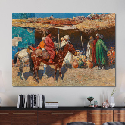 Una Tempesta In Un Paesaggio Innevato 2 Julius Sergius Klever jsk3 quadro stampato su tela
