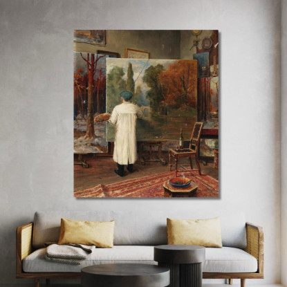 Nel Suo Atelier Julius Sergius Klever jsk12 quadro stampato su tela