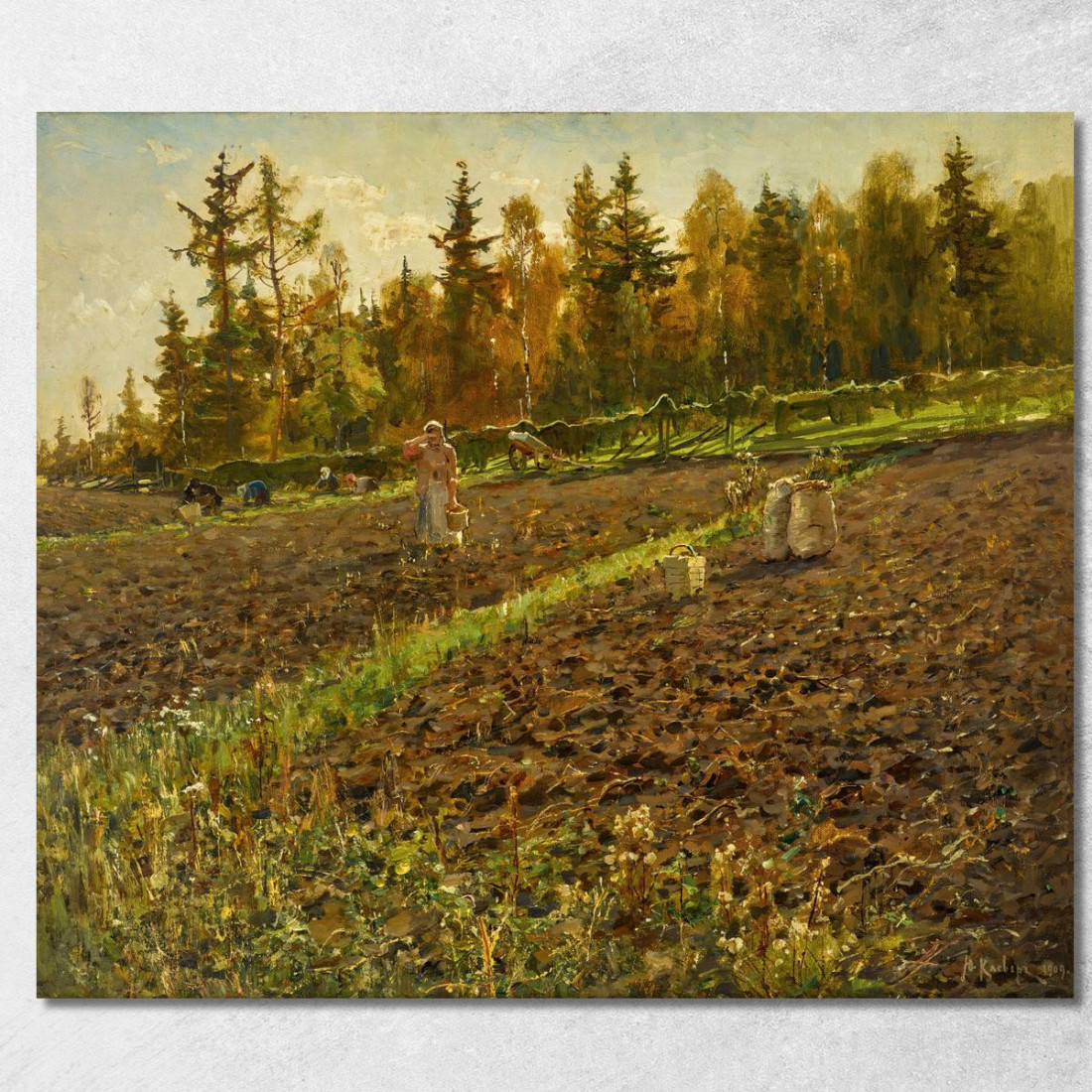 I Raccoglitori Di Patate Julius Sergius Klever jsk22 quadro stampato su tela I Raccoglitori Di Patate Julius Sergius Klever jsk22 quadro stampato su tela