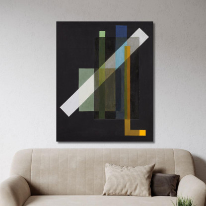 Costruzione 2 László Moholy-Nagy lmn12 quadro stampato su tela