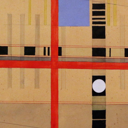 Croce Rossa E Palle Bianche László Moholy-Nagy lmn14 quadro stampato su tela