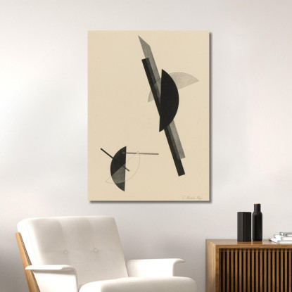 Kestnermappe Composizione Una Tavola Passuth 125 László Moholy-Nagy lmn25 quadro stampato su tela