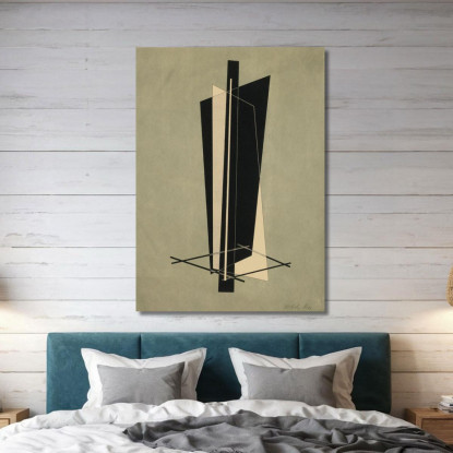 Kestnermappe Composizione Una Tavola P. 123 László Moholy-Nagy lmn26 quadro stampato su tela