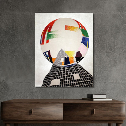 Nucleare I Ch László Moholy-Nagy lmn35 quadro stampato su tela