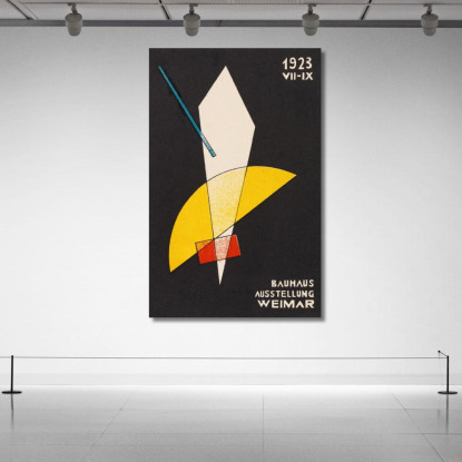Cartoline Del Bauhaus Di Weimar N. 7 László Moholy-Nagy lmn44 quadro stampato su tela