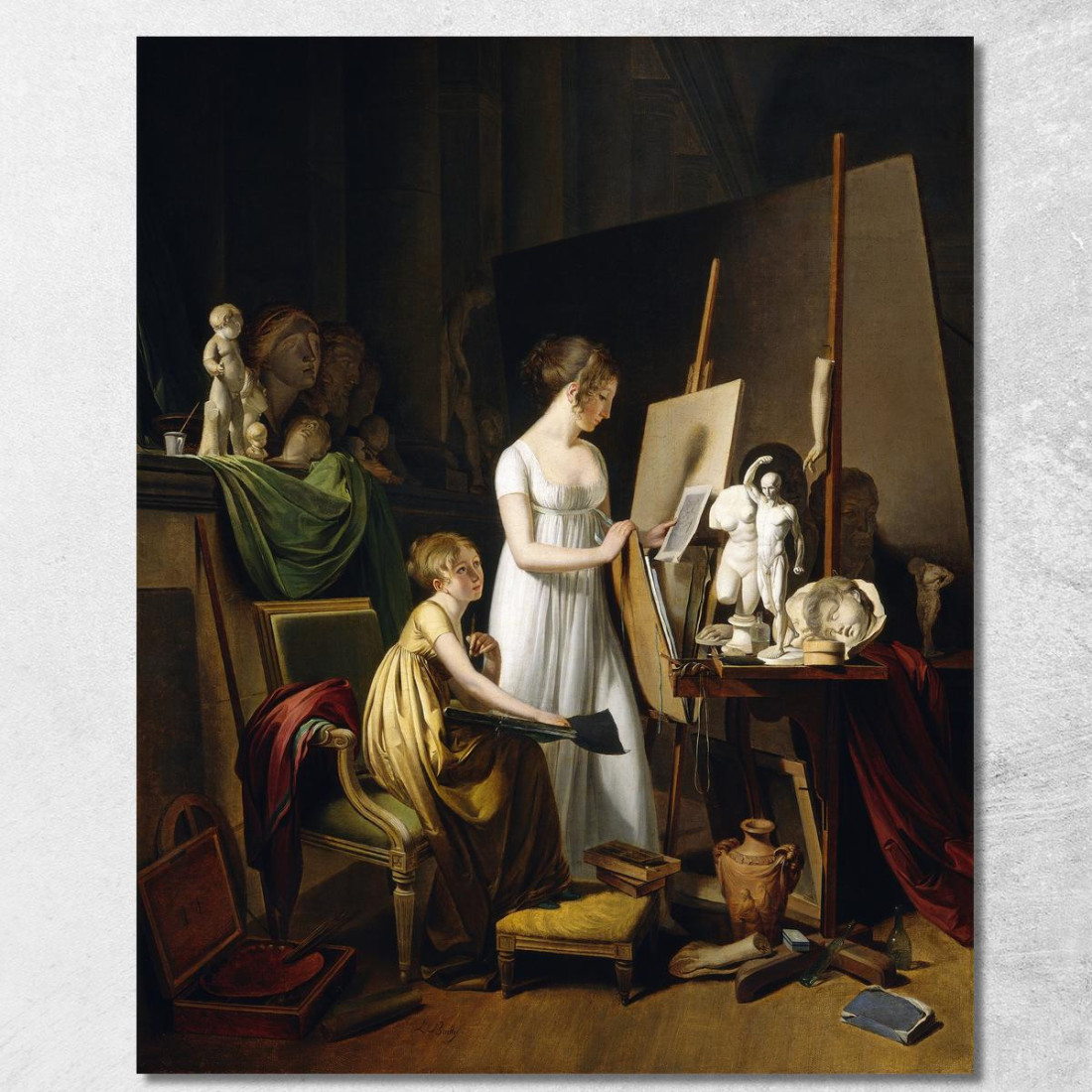 Uno Studio Di Pittore Louis Léopold Boilly llb1 quadro stampato su tela Uno Studio Di Pittore Louis Léopold Boilly llb1 quadro stampato su tela