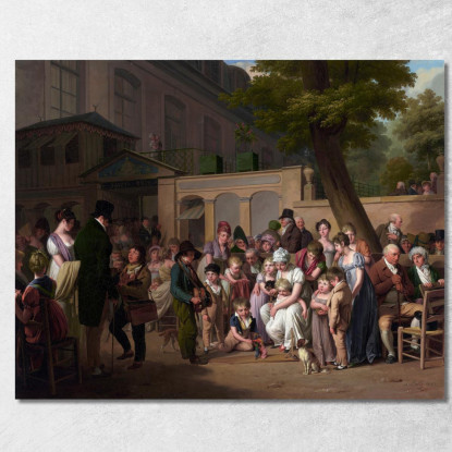 Ingresso Al Jardin Turc Louis Léopold Boilly llb6 quadro stampato su tela